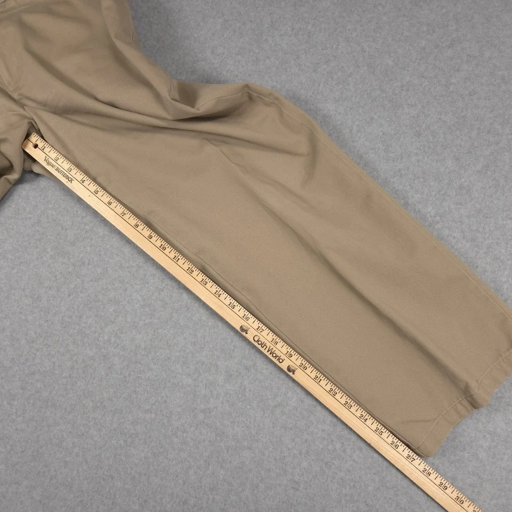Dockers D3 Mens 38x29 Beige Khaki Flat Front Casual Chino Pants School